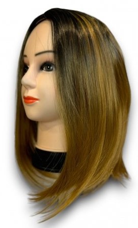 Kvalitní dámská paruka - hnědá, 40 cm